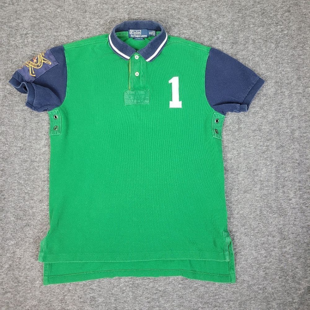 Vintage Ralph Lauren Polo Custom Fit MCM LXVII Size M Green #1 Polo